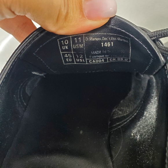 Dr. Martens Mono Smooth Leather Oxford Shoes Unisex M11 W12 - Picture 12 of 16